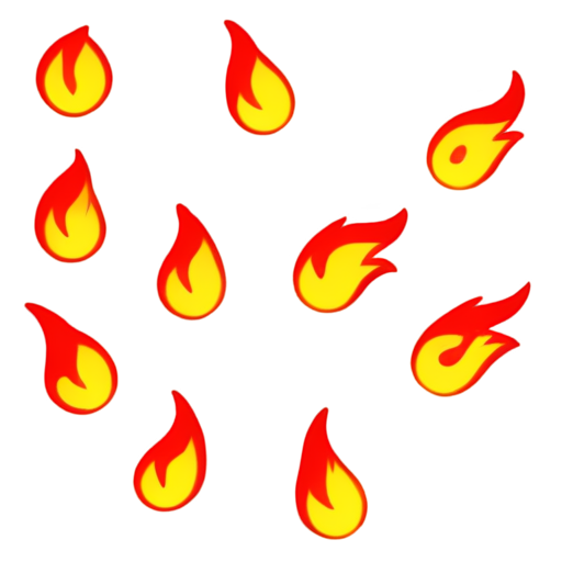 Hot fire sale emoji - icon | sticker