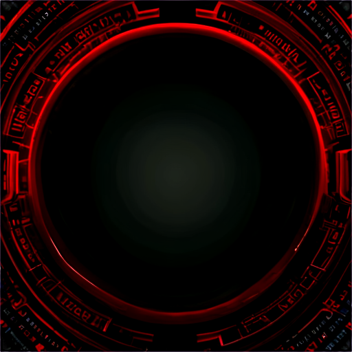 cybersecurity Black and red colors - icon | sticker