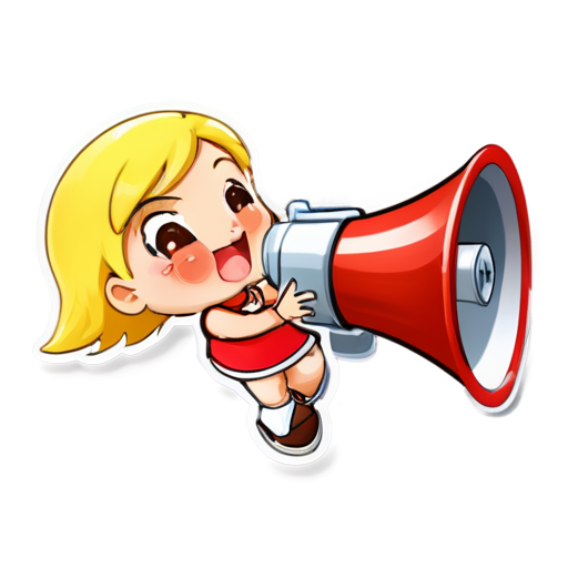 Megaphone, sticker, Best quality, Masterpiece - icon | sticker