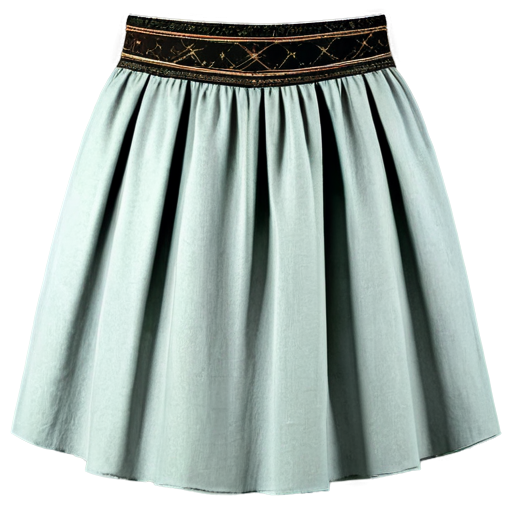 Tribal medieval simple poor laced wool skirt - icon | sticker