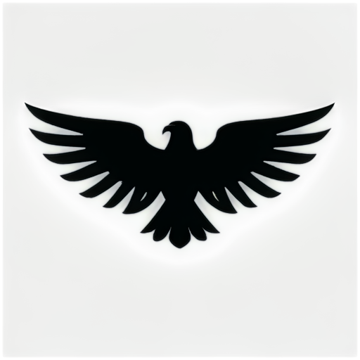 create me icon of Hasan sabbah with eagle wings looking to side black and white - icon | sticker