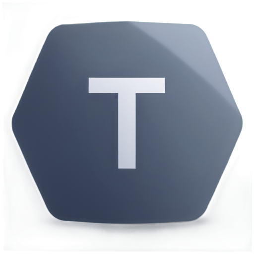 Letter T \ diamond - icon | sticker