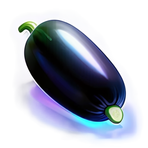 Black cucumber - icon | sticker