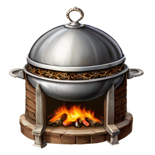 medieval cooking - icon | sticker