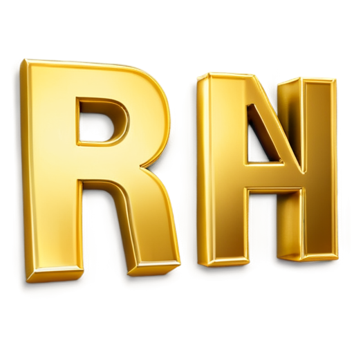 3d text made of gold,3d generation,text: Ruslan - icon | sticker