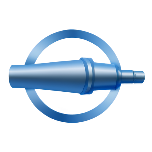 Icon Description: Centrifugal Turbopump for Rocket Applications The icon should represent a centrifugal turbopump, a crucial component in rocket propulsion systems. The design should be sleek, modern, and easily recognizable. Key elements to include are: - icon | sticker