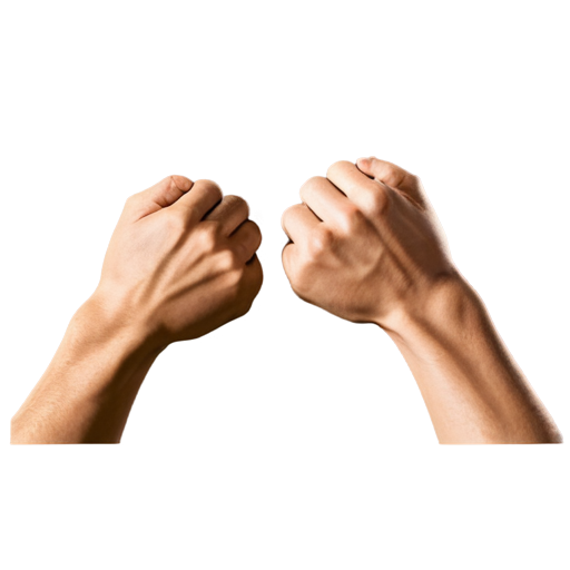 two high fist block animated icon - icon | sticker