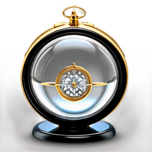 beautiful glass ball with Hermione's Time-Turner inside - icon | sticker