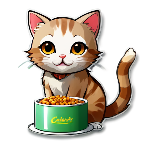 cat food - icon | sticker