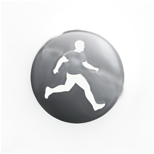 Ball football with player - icon | sticker