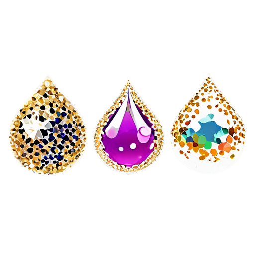 glitter drops - icon | sticker