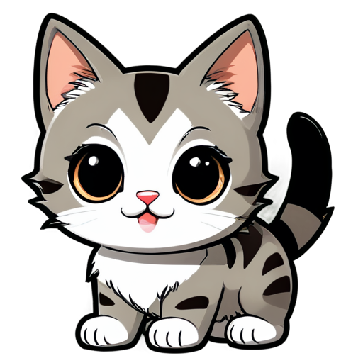 an application to help cats, connect people to help cats - icon | sticker