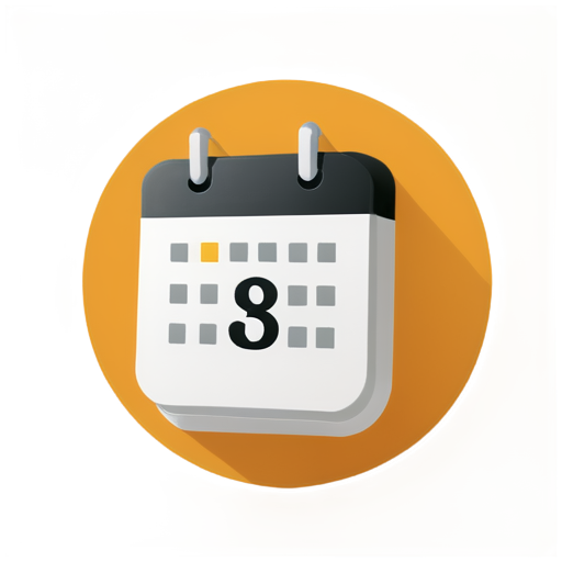 app icon that represent that the user have overview of life events in his calendar and positive mental capacity - icon | sticker