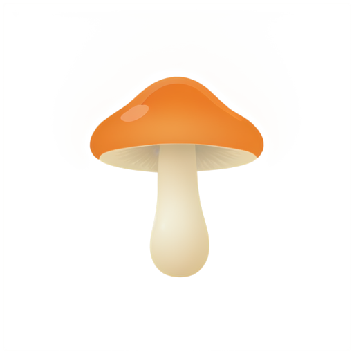 Curvey mushroom - icon | sticker