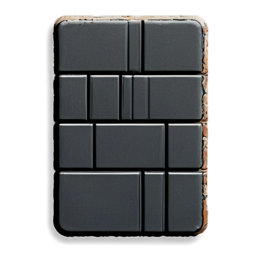 rectangle brick button - icon | sticker