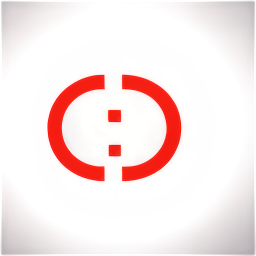 written red CO2 in circle - icon | sticker