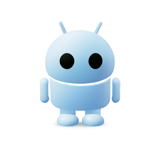 Chatbot with a big H - icon | sticker