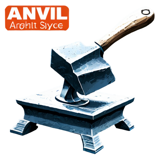 artistic art style anvil - icon | sticker