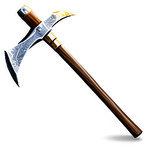 artistic art style mining pickaxe - icon | sticker