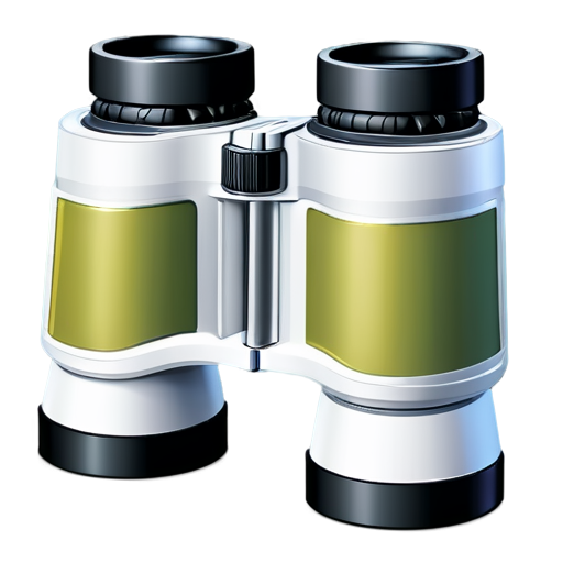 binoculars which sees 3D videos - icon | sticker