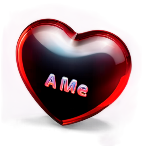 ask me text on a red heart - icon | sticker