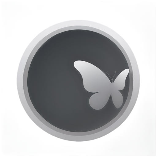 butterfly wings only - icon | sticker