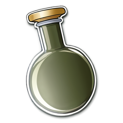 flask, circles - icon | sticker