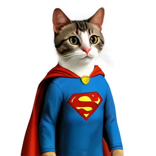 cat superman - icon | sticker