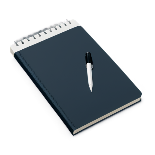 a notebook with a pen - icon | sticker