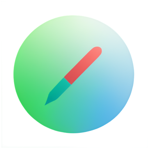 icon having same meaning with "[/}". "DevData Technology" must be in icon. colors are white, green, blue, and reddish. - icon | sticker