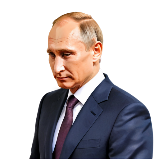 Vladimir Putin minimalism portrait, line art, - icon | sticker