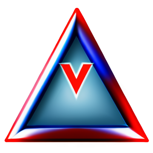 Create a logo by arranging the letters ВИП (VIP in Russian) in the shape of a triangle. Inside the triangle, place a stylized flame, a water drop, and a heart with a cardiogram. Use the colors blue, red, and white. - icon | sticker