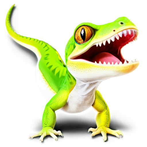 a laughing gecko - icon | sticker