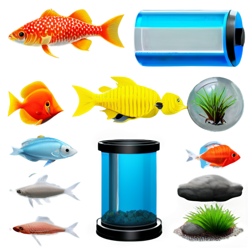 aquarium parts - icon | sticker