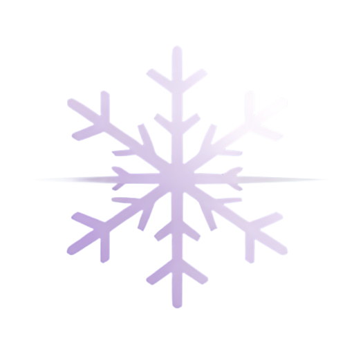 purple snowflake - icon | sticker