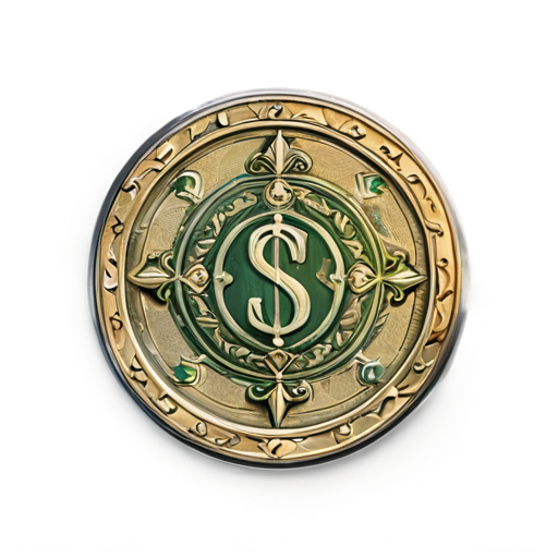 medieval Cash icon circle around it - icon | sticker