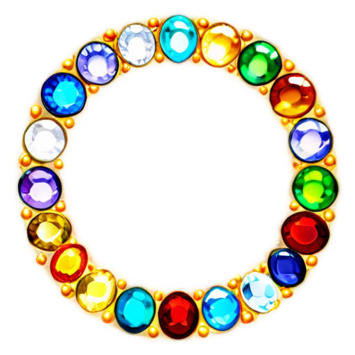 Circle of gems - icon | sticker