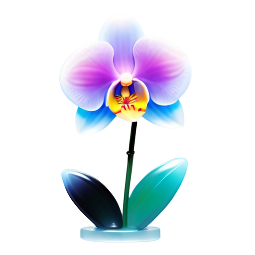 vanda orchid - icon | sticker