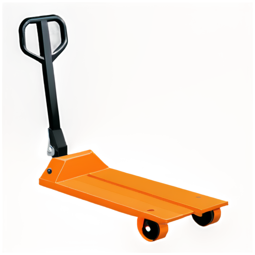 orange icon of hand pallet jack - icon | sticker