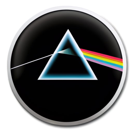 pink floyd the dark side of the moon album artwork - icon | sticker