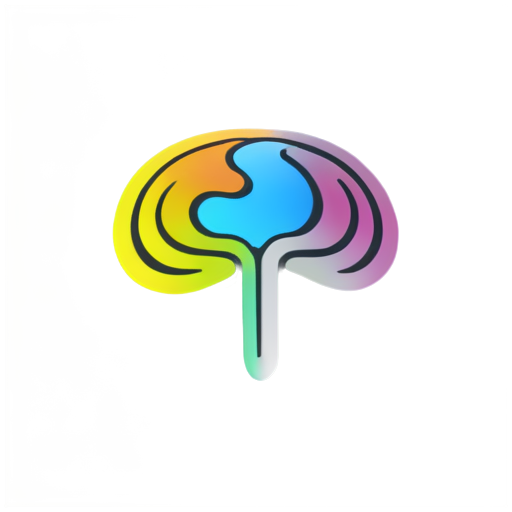 Second brain, fantasy colours - icon | sticker