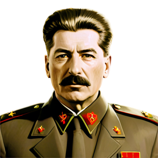 Blond Joseph Stalin neon cyberpunk - icon | sticker