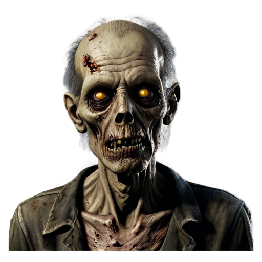 Old zombie in full version - icon | sticker