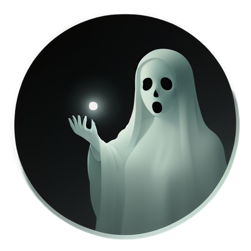 woman ghost in the mirror, horror. - icon | sticker