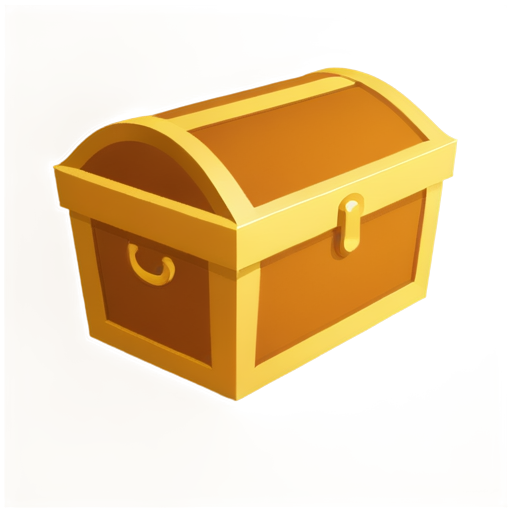 a treasure chest with empty cards in it - icon | sticker