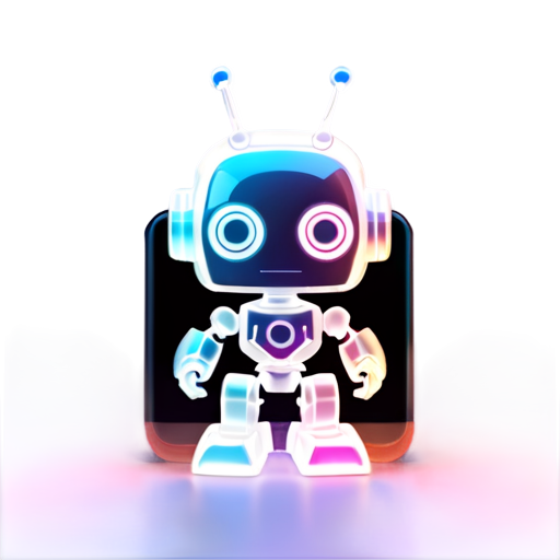 a robot as radio - icon | sticker