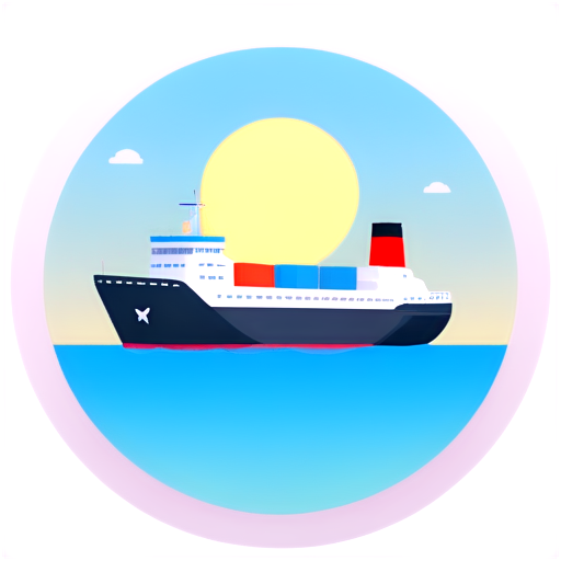 Create an icon for an application whose purpose is to connect to a ship in order to receive navigation data from it - icon | sticker