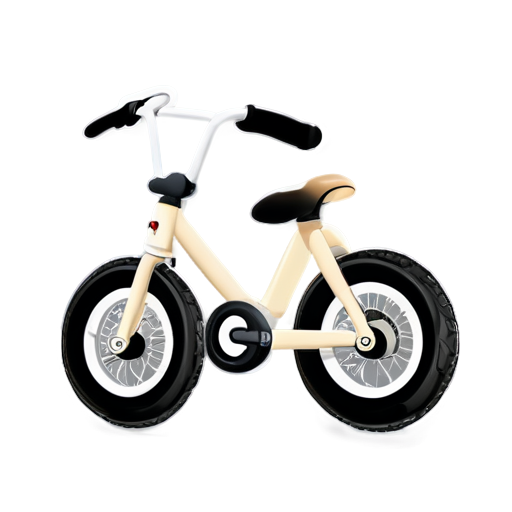 baby bike icon beige no background - icon | sticker