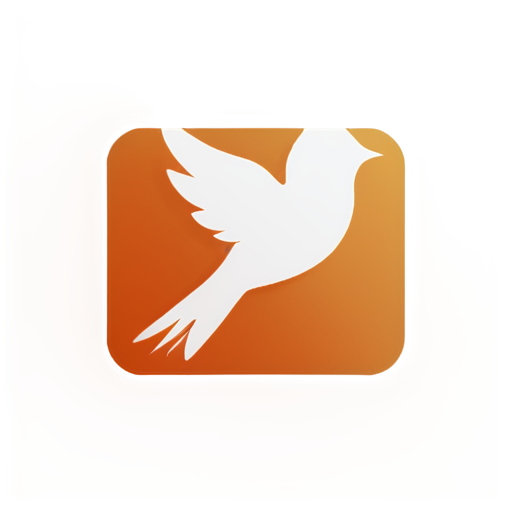 Bible application icon with dove and flame - icon | sticker