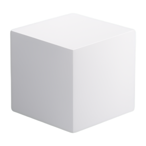 A box cube, black and white colors - icon | sticker